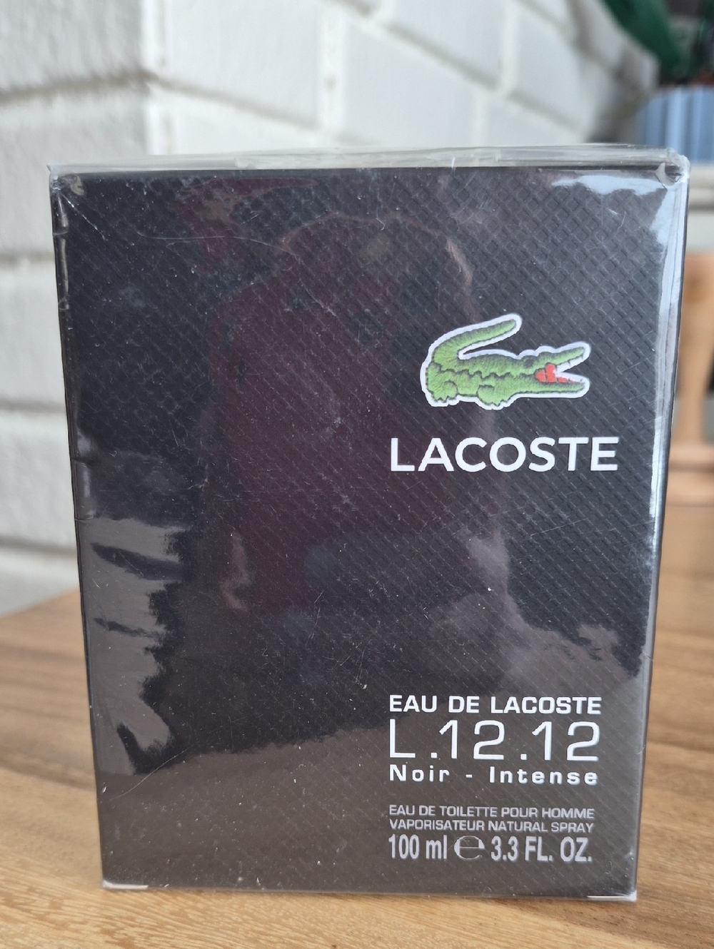 Lacoste Black Box with Green Crocodile Logo